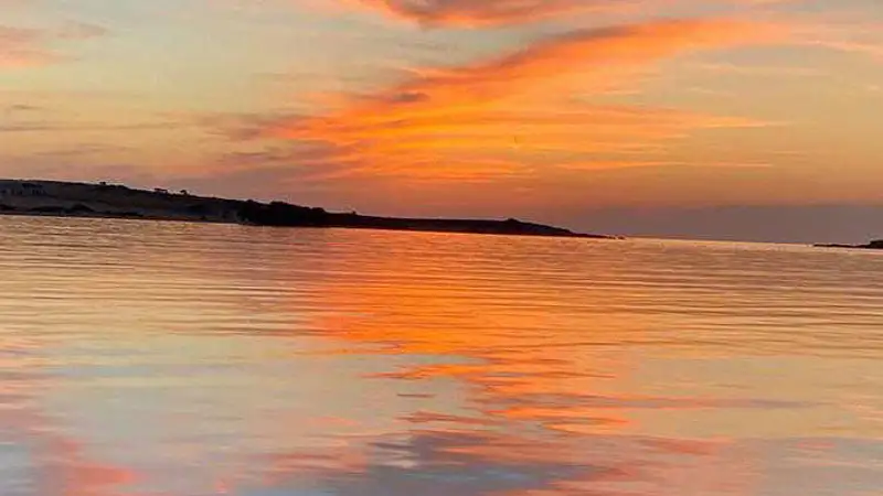 Aliki Sunset With Traditional Boat
